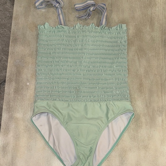 Kids Swim One Piece in Mint Green - Picture 1 of 2